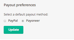 选择Payoneer为首选支付方式