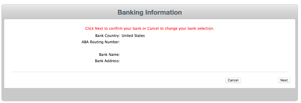 填入银行名和银行地址